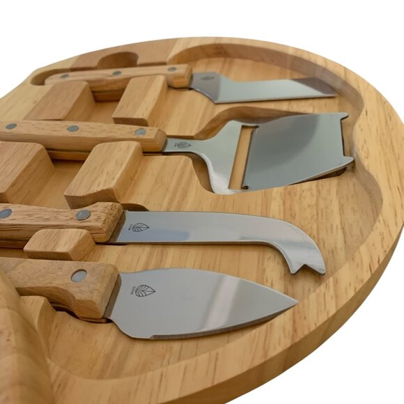 (ebay + posh)TOSCANA Picnic Time Circo Cheese Charcuterie Board & Tool Set Wood - Picture 12 of 14